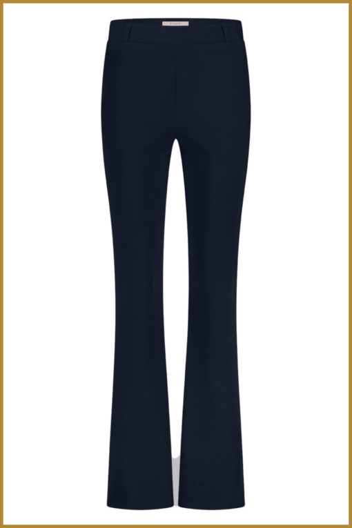 STUDIO ANNELOES - Flair bonded trousers dark blue -STU240340 - Afbeelding 2