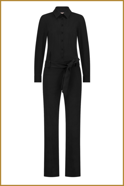 STUDIO ANNELOES-Angel jumpsuit ls zwart-STU240349 - Afbeelding 2