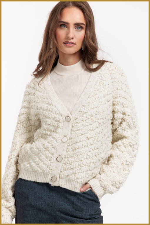 STUDIO ANNELOES -  Iris chunky glitter cardigan kit -STU240330