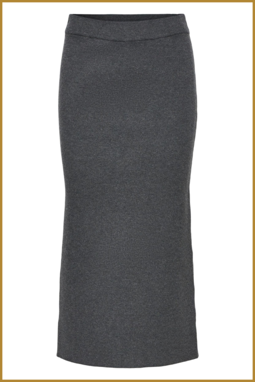 OBJECT - OBJREYNARD HW KNIT SKIRT grijs -OBJ240046
