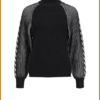 OBJECT - OBJSOFIE KNIT RE L/S PULLOVER zwart -OBJ240067