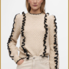 OBJECT-BJYAA L/S KNIT PULLOVER beige-OBJ240065