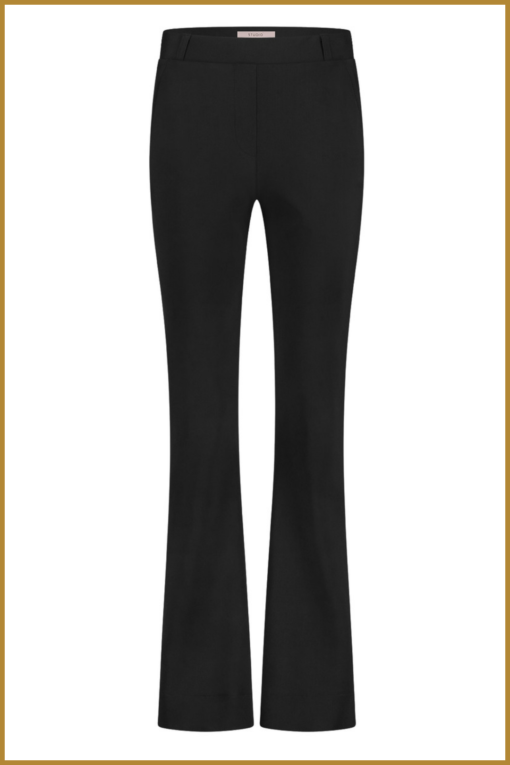 STUDIO ANNELOES- Flair bonded trousers zwart-STU240341 - Afbeelding 2