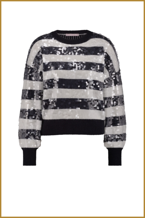STUDIO ANNELOES-Lilly sequins pullover blauw-STU240335 - Afbeelding 2