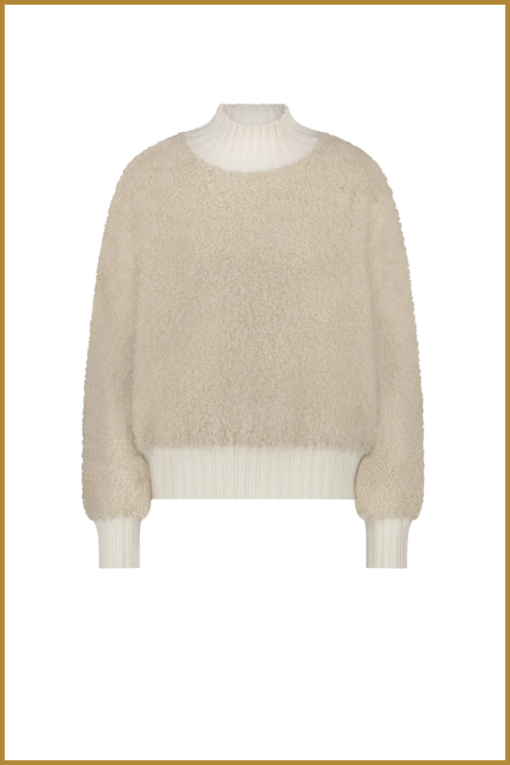 NUKUS - Essy Pullover Sand -NUK240028 - Afbeelding 2