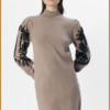 OBJECT-OBJJOANA L/S KNIT DRESS bruin-OBJ240073