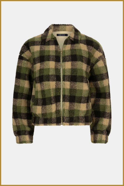 YDENCE-Jacket Felicia groen-YDE240087
