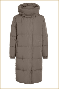 OBJECT - OBJLOUISE LONG DOWN JACKET taupe -OBJ240402