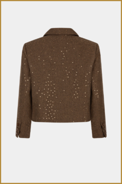 Alternative view of YDENCE-Jacket Halsey bruin-YDE240096