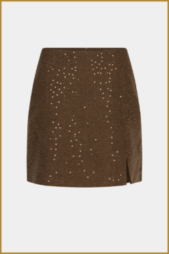 Alternative view of YDENCE-Skirt Elfie bruin-YDE240092