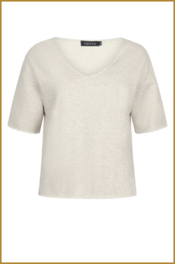 YDENCE - Top Posie grey melange -YDE240028