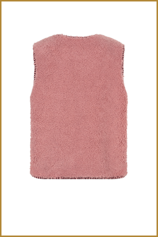 YDENCE -  Gilet Evelynn pink -YDE240050 - Afbeelding 2