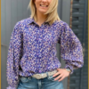 YDENCE - Blouse Alyssa blue -YDE240019