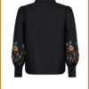 YDENCE - Blouse Blossom zwart -YDE240073