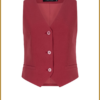 YDENCE -Gillet Kaia red -YDE240075