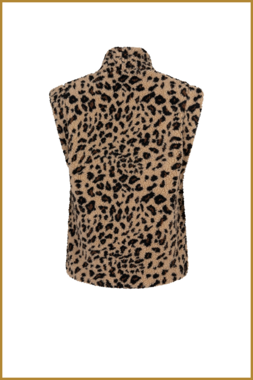 YDENCE - Gilet Abby leopard -YDE240045 - Afbeelding 2