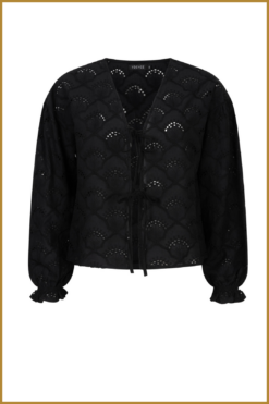 YDENCE -  Top Eve zwart -YDE240058