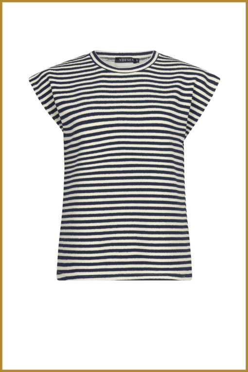 YDENCE - Top Tirza navy-YDE240030 - Afbeelding 2