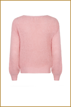 Alternative view of YDENCE -   Knitted sweater Maxime roze-YDE240054