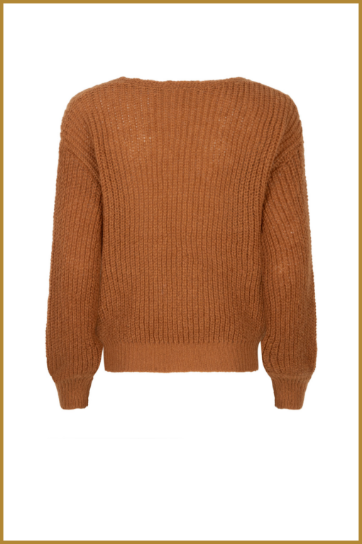 YDENCE - Knitted sweater Maxime canel -YDE240053 - Afbeelding 2