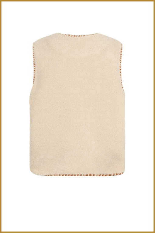 YDENCE - YDE240048 Gilet Evelynn offwhite-YDE240048 - Afbeelding 2