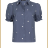 YDENCE - Blouse lovely navy -YDE240039