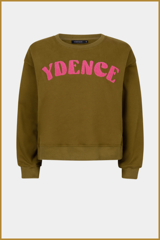 YDENCE-Sweater Ydence groen-YDE240089 - Afbeelding 2