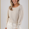 NUKUS-Batwing Pullover Lurex offwhite-NUK250053