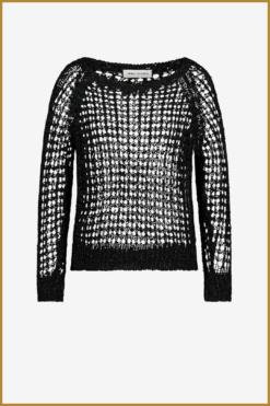 Alternative view of JL- Summer cotton pull zwart-JAN250009