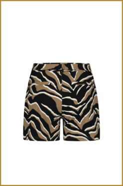 Alternative view of Lady day - Broek Shorty - MYP240032 zebra print camel