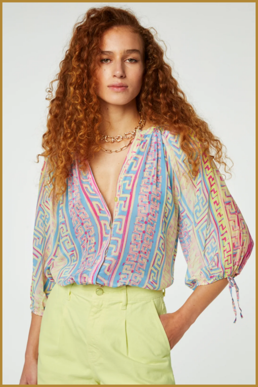 FABIENNE CHAPOT -Cooper blouse blue -FAB240102