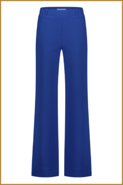 Alternative view of STUDIO ANNELOES- Lexie bonded trousers-royal blue-STU250002