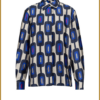 STUDIO ANNELOES-Hiske satin chain blouse-blauw-STU250001