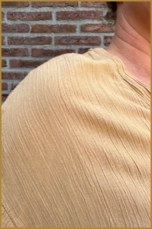 INUZ - Shirt Babette camel-INU240278 - Afbeelding 3
