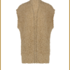 NUKU- Gilly gillet lurex camel-NUK240014