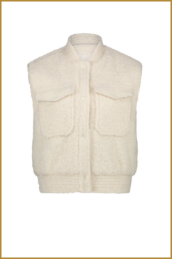 Alternative view of NUKUS-Mia gillet boucle offwhite-NUK250054