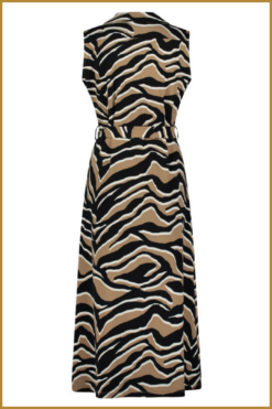 Alternative view of Lady day - Jurk Dantel - MYP240041 zebra print camel