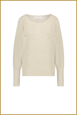 Alternative view of NUKUS-Batwing Pullover Lurex offwhite-NUK250053