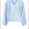 OBJECT OBJHEIDI L/S LO V-NECK TOP blauw-OBJ250012