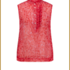 STUDIO ANNELOES - Odette crepe sls top red coral -STU240072