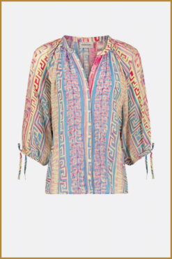 Alternative view of FABIENNE CHAPOT -Cooper blouse blue -FAB240102