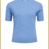 OBJECT - OBJNOELLE S/S KNIT T-SHIRT NOOS blauw-OBJ250017