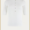 MSCW-T-shirt Button-Offwhite-MOS250016