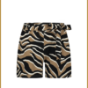 Lady day - Broek Shorty - MYP240032 zebra print camel