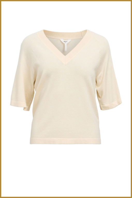 OBJECT- OBJTHESS 2/4 LO V-NECK KNIT TOP NOOS-OBJ250021 - Afbeelding 2