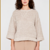 MSCW-Sweater Jensie-Sand solid-MOS250005