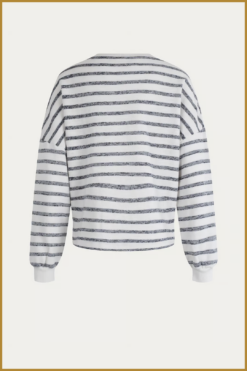 Alternative view of MSCW-Sweater Florina-Navy stripe-MOS250009