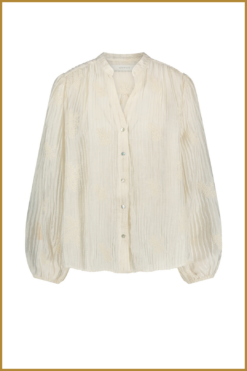 Alternative view of NUKUS-Daan blouse embroidery-Off whiter-NUK250012