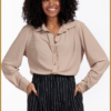 STUDIO ANNELOES-Bobby gold blouse-STU250033