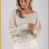 NUKUS-Batwing pullover plain-sand-NUK250015